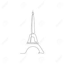 The best selection of royalty free eiffel tower silhouette vector art, graphics and stock illustrations. One Line Eiffel Tower Design Silhouette Hand Drawn Minimalism Style Vector Illustration Royalty Free Cliparts Vectors And Stock Illustration Image 144300300