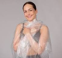ZMDREAM Disposable PE Sauna Pants – Pack Of 10, Clear Plastic Body Wraps  For Infrared Therapy & Sweating