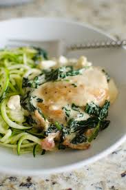 Bacon Spinach Feta Chicken Low Carb And Keto Recipe Crispy Chicken Thighs In A Delicious Feta Sauce With Feta Chicken Spinach Feta Chicken Spinach And Feta