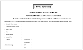 Customer would like to know how to download kwsp format for borang a submission via program: Epf Form 2 Structure For Part A Part B How To Fill E Nomination