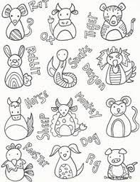 Get crafts, coloring pages, lessons, and more! Chinese New Year New Year Coloring Pages Chinese New Year Zodiac New Year Doodle