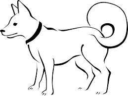 Cat Clipart Free Cute Dog In 2020 Dog Coloring Book Dog Sketch Dog Drawing Simple
