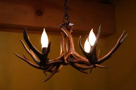 Small Mule Deer Antler Chandelier Montana Antler Works