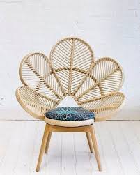 Flower Chair Natural Pole Rattan Wood Base Outdoor Furniture Rattan Furniture Cane Furniture Melbourne Furniture Can Love Chair Wicker Chair Rattan Chair