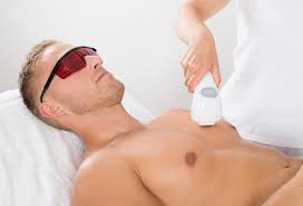 Hello, laser hair removal can be done on the male genitals as well. Laser Hair Removal Services For Men Man Calgary