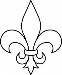 Fleur de lis coloring page. Fleur De Lis Coloring Pages Coloring Home