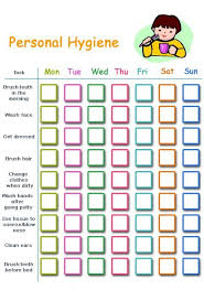 Hygiene Chart For Kids For American Heritage Girls Be The