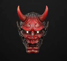 Artstation Hannya Mask Nacho Riesco Gostanza Japanese Mask Hannya Mask Tattoo Japanese Hannya Mask
