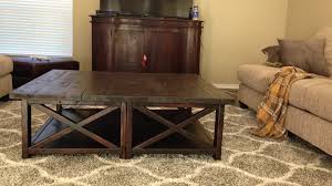 By picket house furnishings (2) $ 302 19. Rustic X Square Oversized Coffee Table Ana White