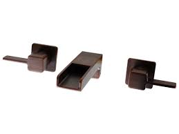 Cascada faucets from eden bath are inspired by cascading waterfalls that seem to drop endlessly off of tall cliffs. Eden Bath Cascada Waterfall Dual Handle Wall Mount Faucet Oil Rubbed Bronze Eb Fm003wrb