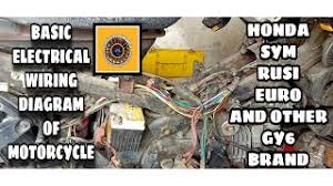 Basic home wiring diagrams pdf amazing simple electrical wiring. Basic Electrical Wiring Diagram Of Motorcycle Honda Sym Rusi Other Gy6 Motorcycle Youtube