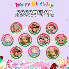 Free pink cocomelon party printable download. Cocomelon Cupcake Toppers Printable Cheap Online Shopping