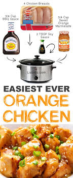 3 Easy Crockpot Orange Chicken 12 Mind Blowing Ways To Cook Meat In Your Crockpot Recipes Cooker Recipes Crockpot Dishes