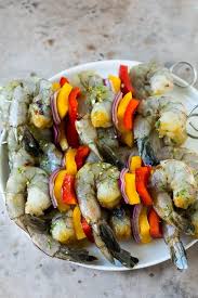 Remove shrimp from marinade, discarding marinade. Shrimp Kabobs Recipe Shrimp Skewers Grilled Shrimp Shrimp Grilling Kabobs Dinner Dinneratthezoo Pep Shrimp Kabobs Grilled Kabob Recipes Kabob Recipes
