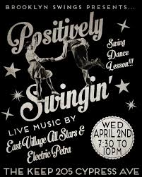 🎶 Positively Swingin' #9 at The Keep! 🎶 This First Wednesday of April,  we're celebrating our fabulous hostess Electric Petra's birthday (April 1st  — just one day late!) with a night full