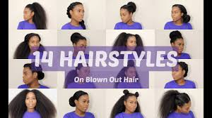 Gorgeous black women prove every single day that short hair can be styled just as elaborately as long hair. 14 Hairstyles On Blown Out Hair Natural Texlaxed Relaxed Hair Friendly Youtube