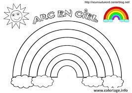 coloriage arc en ciel soleil avec couleurs dessin a imprimer x fichiers livre de