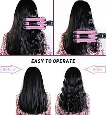 Professional Curling Iron 1 Inch 3 Barrel Hair Waver Ceramic Curling Wand Wave Hair Curler Crimper Hair Curlers Curling Wand Waves Professional Curling Iron