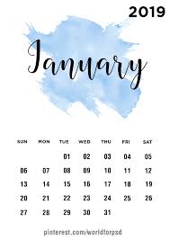 January 2019 Calendar Design Calendar Design Calendar 2020 Calendar Template