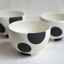 Cafe Au Lait Bowl With Spot Pattern13003024 By Wakakosenda On Etsy 37 00 Pottery Mugs Ceramic Tableware Handmade Ceramics