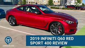 The infiniti q60 is a 2 door sport luxury coupe and convertible manufactured by japanese automaker infiniti. 2019 Infiniti Q60 Red Sport 400 Awd Review Youtube
