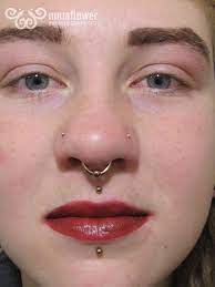 Double Nostril Medusa Labret Septum Septum Piercing Face Piercings Labret Piercing