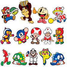 Mini Game Character Stickers Game Character Classic Video Games Video Game Characters