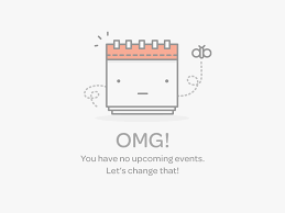 Events Empty Data Set Empty State Web Design Gui Design