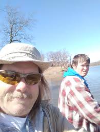 Visiting sister and son in hospital