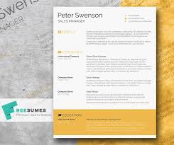 Free microsoft word resume templates. Free Modern Goldenrod Yellow Cv Resume Template In Minimal Style In Mi Creativebooster