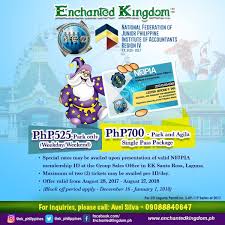 P800 (unlimited park rides) junior day pass: Ticket Enchanted Kingdom Price United Airlines And Travelling