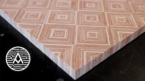 Plywood table is creative inspiration for us. Making Plywood Patterns Chevron Diamonds Basket Weave And More Youtube