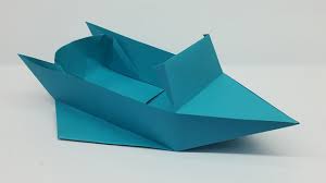 Lower the two high points toward the centre of the paper as shown in the picture. Papercraft Paper Speed Boat Novocom Top