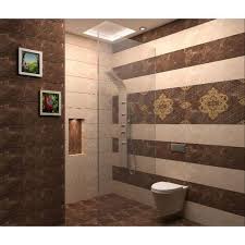 Discover the best small bathroom designs that will brighten up totally renovated bathroom with shower cabin and bathtub,light cream coloured tiles on floor and wall. Rectangle Glossy Fancy Ceramic Wall Tile Thickness 0 5 Mm Rs 60 Square Feet Id 20833322648