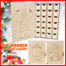 Gather all the gifts together… Diy Wooden Advent Calendar Countdown Christmas Party Decor Cabinet Drawers Lockable Chocolate Storage Box Wedding Decoration Advent Calendars Aliexpress