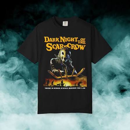 Dark Night of the Scarecrow Horror Movie T-shirt (Merch) - Black / S