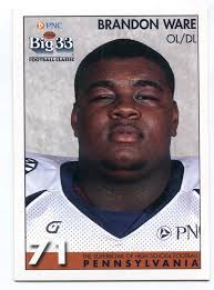 BRANDON WARE 2008 Big 33 Pennsylvania High School card PENN STATE Nittany  Lions
