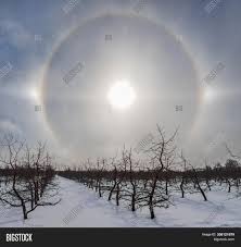 Halo around the sun at the south pole (noaa). Sun Halo Winter Sky Image Photo Free Trial Bigstock