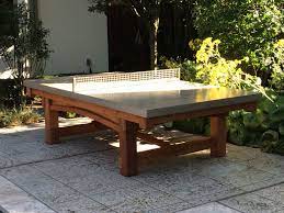 This One Of A Kind Outdoor Ping Pong Table Was A Custom Request From The Otness Family T Outdoor Ping Pong Table Outdoor Pool Table Outdoor Table Tennis Table