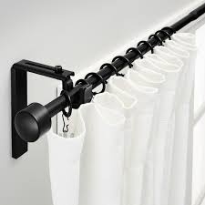 Racka Gardinenstangenkombination Schwarz Ikea Osterreich Ikea Curtain Rods Black Shower Curtains Black Curtain Rods