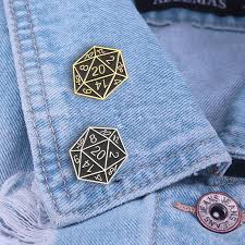 How to transfer embroidery pattern. D D Twenty Sided Die Enamel Pin Geekvault