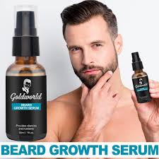 Goldworld Beard Growth Grooming Care Kit for Men w/Derma Roller Hair