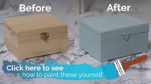 Diy toilet paper roll christmas gift boxes packages for kids. How To Paint A Keepsake Box With Farmhouse Paints Youtube