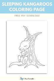 Maybe you would like to learn more about one of these? Free Sleeping Kangaroos Coloring Page Kangaroo Coloring Page Coloring Pages Coloring For Kids