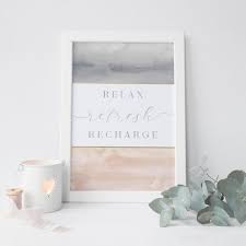 Spa Bathroom Wall Art Relax Refresh Recharge Quotes Spa Decor Blush Pink Peach And Gray Art Prints Or Canvas Bathroom Wall Art Spa Decor Kid Room Decor