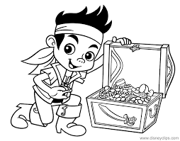 Jake and the never land pirates coloring page. Jake And The Neverland Pirates Coloring Pages Disneyclips Com