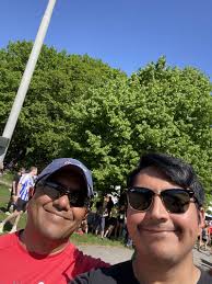 Fantastic to see my son in Sweden, and run in world's largest 1/2  marathon!!