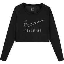 Nike Dri Fit Long Sleeve Versa Crop Top 61 Liked On Polyvore Featuring Tops Shirts Nike Top Crop Top Cropped L Long Sleeve Tops Crop Shirt Sweatshirts
