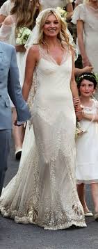 Celebrity Wedding Moments Galliano Wedding Dress Kate Moss Wedding Dress Celebrity Bride