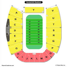 71 Thorough Vanderbilt Stadium Seat Chart